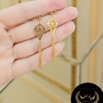 گوشواره آویزی طرح الماس