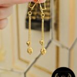 گوشواره آویز دار توپی