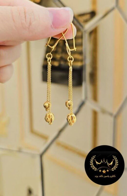 گوشواره آویز دار توپی