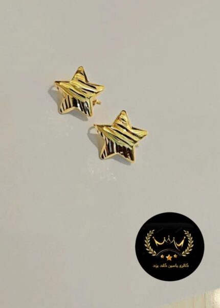 گوشواره کلیپسی طرح ستاره