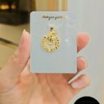 مدال طلا طرح طاووس کد 371