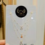 گردبند آویز دار طلا کد 1304