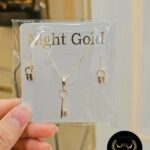 نیم ست _زنجیر طلا کد2312