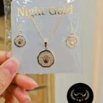 نیم ست _زنجیر طلا کد2327