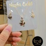 نیم ست و زنجیر طلا کد 6522