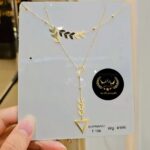 ست گردنبند و دستبند طلا کد 5411