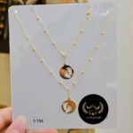 ست گردنبند و دستبند طلا کد 5413