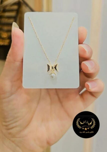 گردنبند مروارید طلا کد 6458