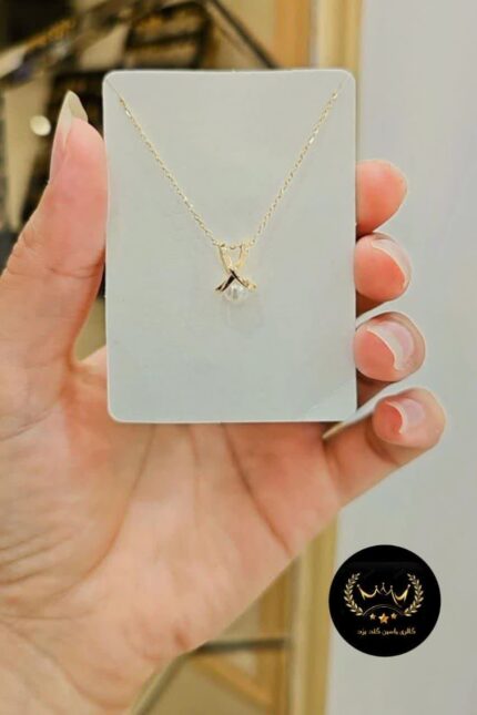 گردنبند مروارید طلا کد 6459