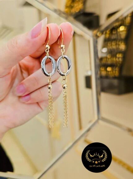 گوشواره آویز طلا کد 4016